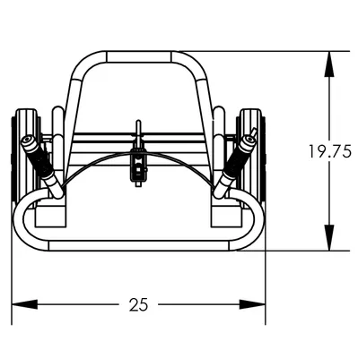 Drum Hand Truck F82150A1C, 1,000 lb. Capacity