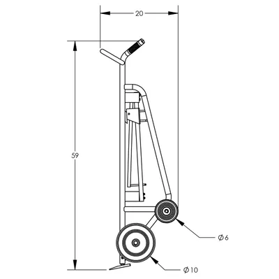Drum Hand Truck F82645A4, 1,000 lb. Capacity
