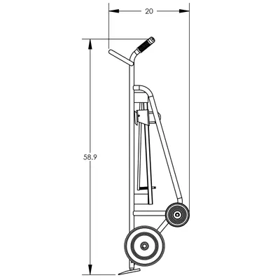 Drum Hand Truck F82845A2F, 1,000 lb. Capacity