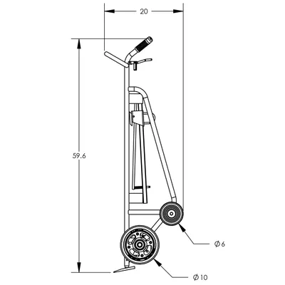 Drum Hand Truck F83450A6L, 1,000 lb. Capacity