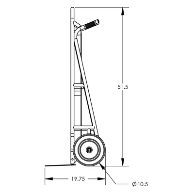 Hand Truck F83881A5, 600 lb. Capacity