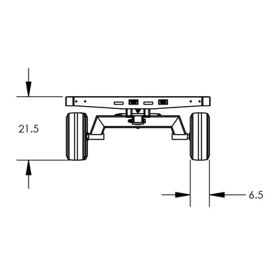 Quad-Steer Trailer F83993, 4,000 lb. Capacity