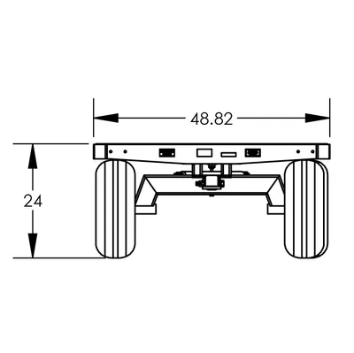 Quad-Steer Trailer F83997, 6,000 lb. Capacity
