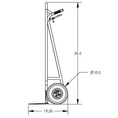 Hand Truck F84009A0, 600 lb. Capacity