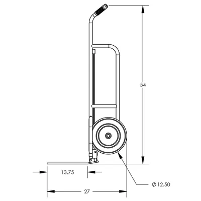 Hand Truck F84738A8, 1,000 lb. Capacity