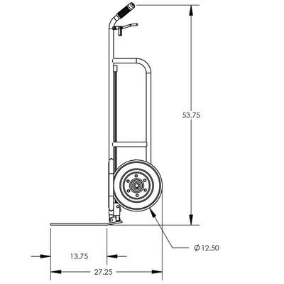 Hand Truck F84879A7, 1,000 lb. Capacity