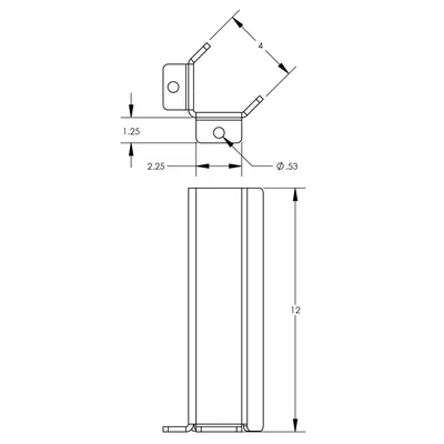Post Protector F85061A2, 4"x4"x12"