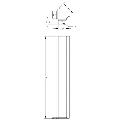 Post Protector F85062A1, 4"x4"x24"