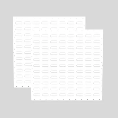 Louvered Wall Panels F85227WW, 24"x1"x24"