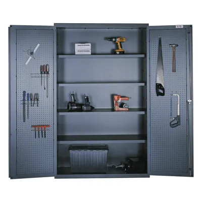 Pegboard Cabinet F85881A4, 48"x24"x78"