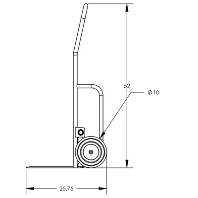 Hand Truck F85882A3FF, 800 lb. Capacity