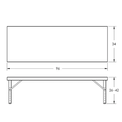 Steel Work Table F87861A9, 2,000 lb. Capacity