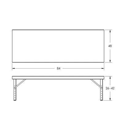 Steel Work Table F87868A2, 2,000 lb. Capacity