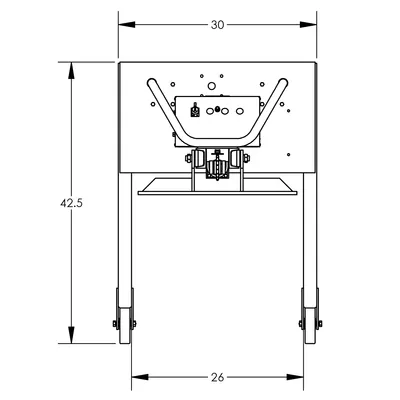 Lift & Stacker Semi-Powered F88553C1, 800 lb. Capacity