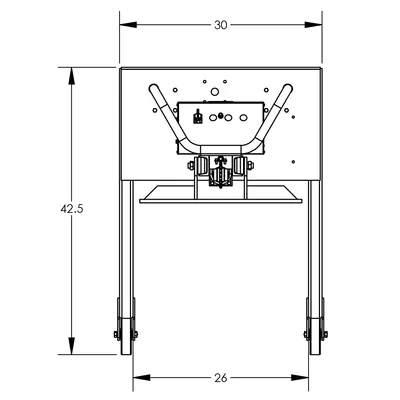 Lift & Stacker Semi-Powered F88561C1, 800 lb. Capacity