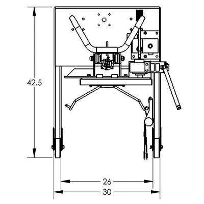 Drum Lift & Rotator F88563B9, 800 lb. Capacity