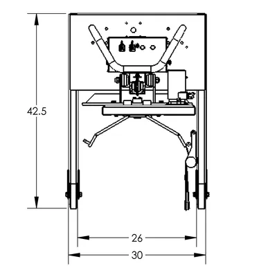 Drum Lift & Rotator Semi-Powered F88565C7, 800 lb. Capacity
