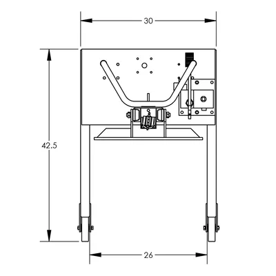 Lift & Stacker Manual Lift/Drive F88567B5, 800 lb. Capacity