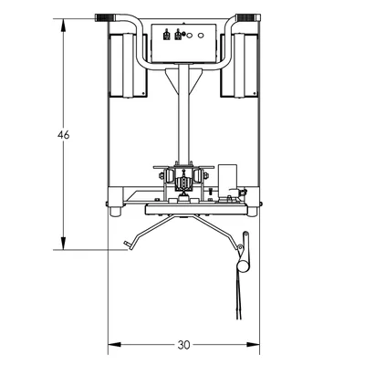 Drum Lift & Rotator Semi-Powered F88569C3, 800 lb. Capacity