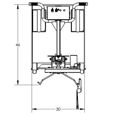 Drum Lift & Rotator Semi-Powered F88570C0, 800 lb. Capacity