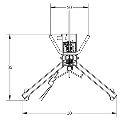 Drum Industrial Lift & Transporter F88576B4, 800 lb. Capacity