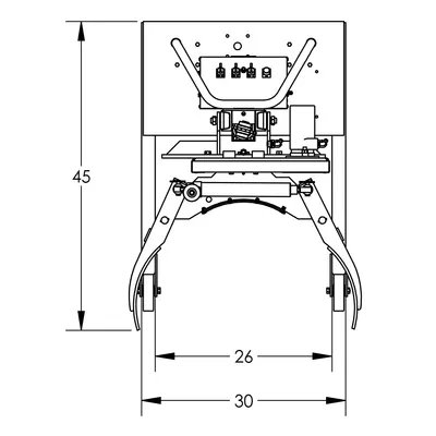 Drum Lift & Rotator Semi-Powered F88586C2, 800 lb. Capacity