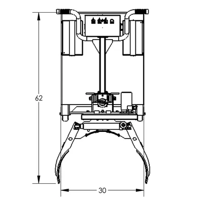 Drum Lift & Rotator Semi-Powered F88588C0, 800 lb. Capacity