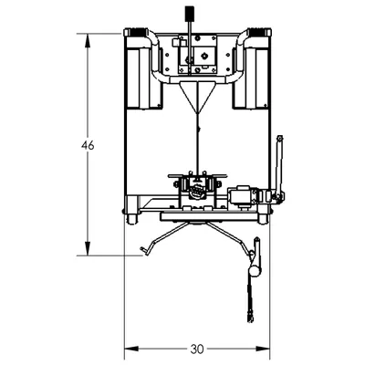 Drum Lift & Rotator Semi-Powered F88589B9, 800 lb. Capacity