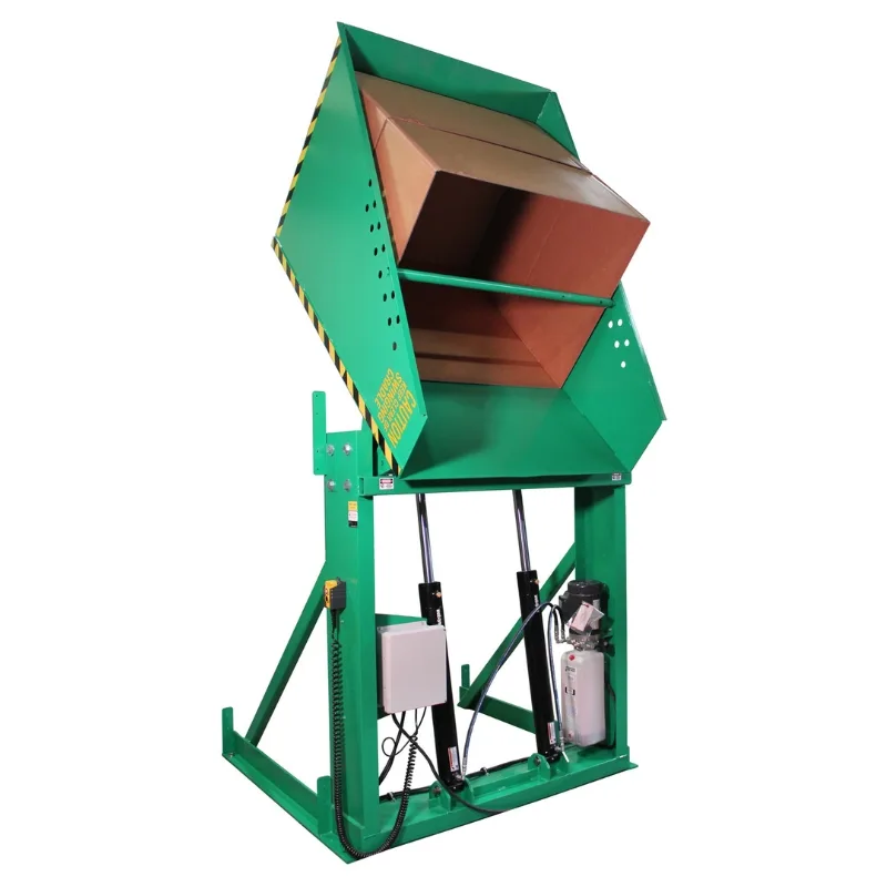 Valley Craft Green Box Dumper, 6,000 lb., 72 Dump Height, 51 x 48 Chute