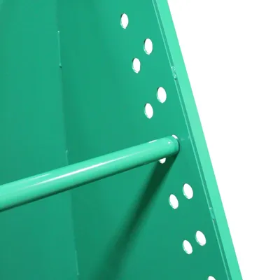 Valley Craft Green Box Dumper, 230V 6,000 lb., 60 Dump Height, 51 x 48 Chute Close Up View