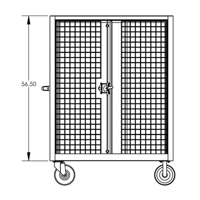 Security Cart F89061VCBL, 2,000 lb. Capacity