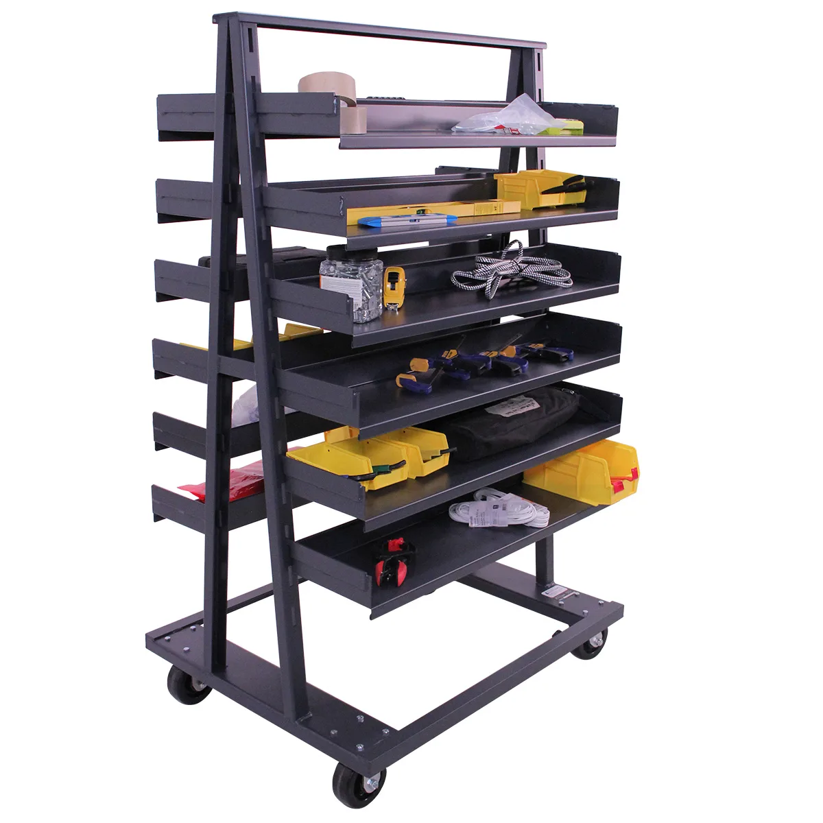 Valley Craft Heavy Duty A-Frame Cart (12) Trays 38x30x63 2,500 lbs.