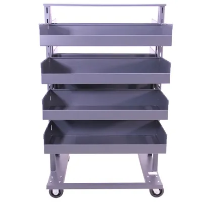 Valley Craft Heavy Duty A-Frame Cart (12) Trays With Lip 38x30x63 2,500 lbs. Side Racks