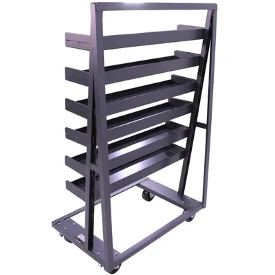 Valley Craft Heavy Duty A-Frame Cart (6) Trays With Lip 38x25x63 2,500 lbs. Back