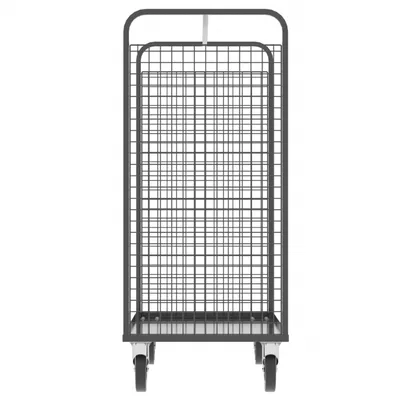 Valley Craft Gray Cage Cart 2-Sided 57x30x68 1,600 lbs. Side Short