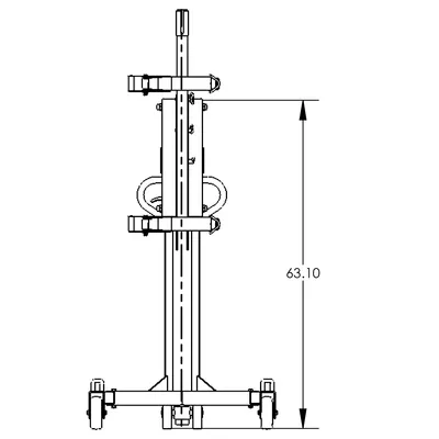 Drum Deluxe Lift & Transporter F89263, 800 lb. Capacity