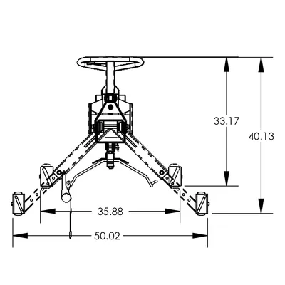 Drum Deluxe Lift & Transporter F89264, 800 lb. Capacity