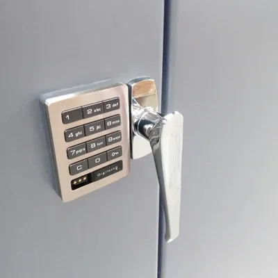Electronic Locking Cabinet F89356SS, 48"x24"x78"