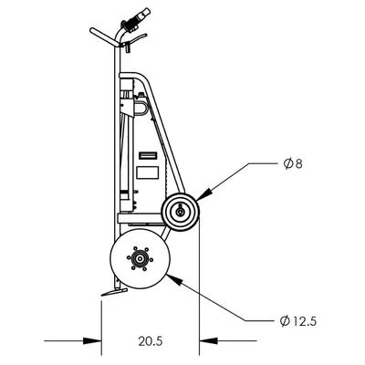 Drum Hand Truck F89484, 800 lb. Capacity