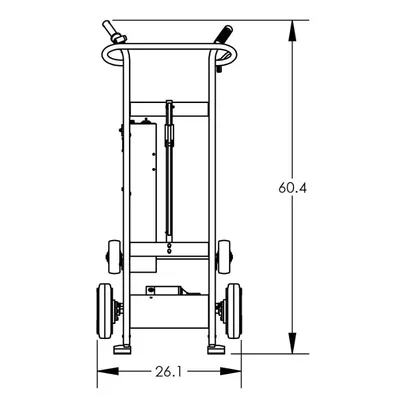 Drum Hand Truck F89503P, 800 lb. Capacity BP