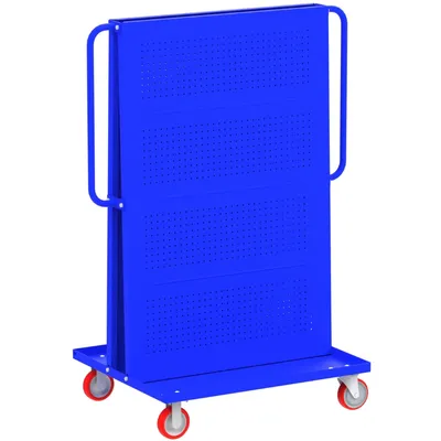 Valley Craft Blue A-Frame Tool Cart 48”x30”x62” Side 4