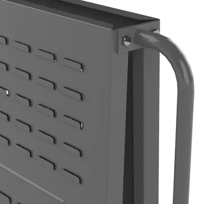 Valley Craft Gray A-Frame Bin Cart 48”x30”x62” 1,000 lbs. Top Corner