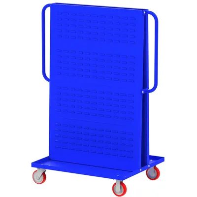 Valley Craft Blue A-Frame Bin Cart 48”x30”x62” 1,000 lbs. Side 2