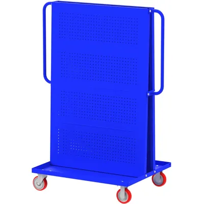 Valley Craft Blue A-Frame Tool Cart 36”x30”x62” 1,000 lbs. Side 2