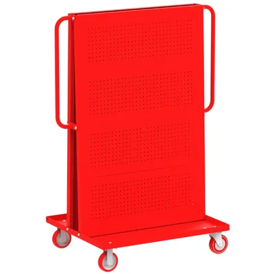 Valley Craft Red A-Frame Bin & Tool Cart 36”x30”x62” 1,000 lbs. Side 4