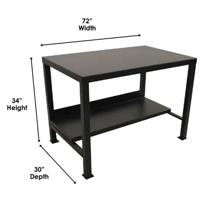 Steel Work Table F89573, 3,000 lb. Capacity