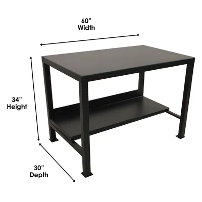 Steel Work Table F89574, 3,000 lb. Capacity