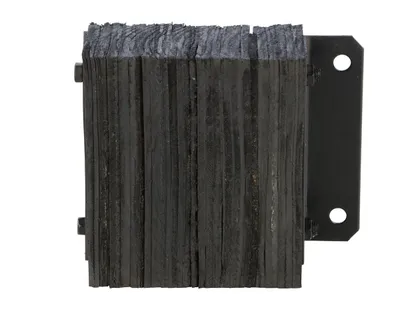 Vestil 1214-4.5F Laminated Rubber Dock Bumper with Flat Side 3