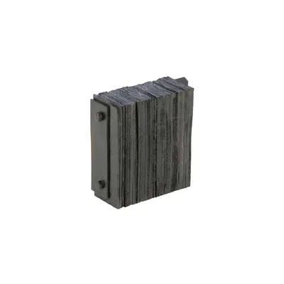 Vestil 1214-4.5F Laminated Rubber Dock Bumper with Flat Side