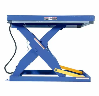Vestil AHLT-2448-3-43 pneumatic lift table shown from an alternate angle